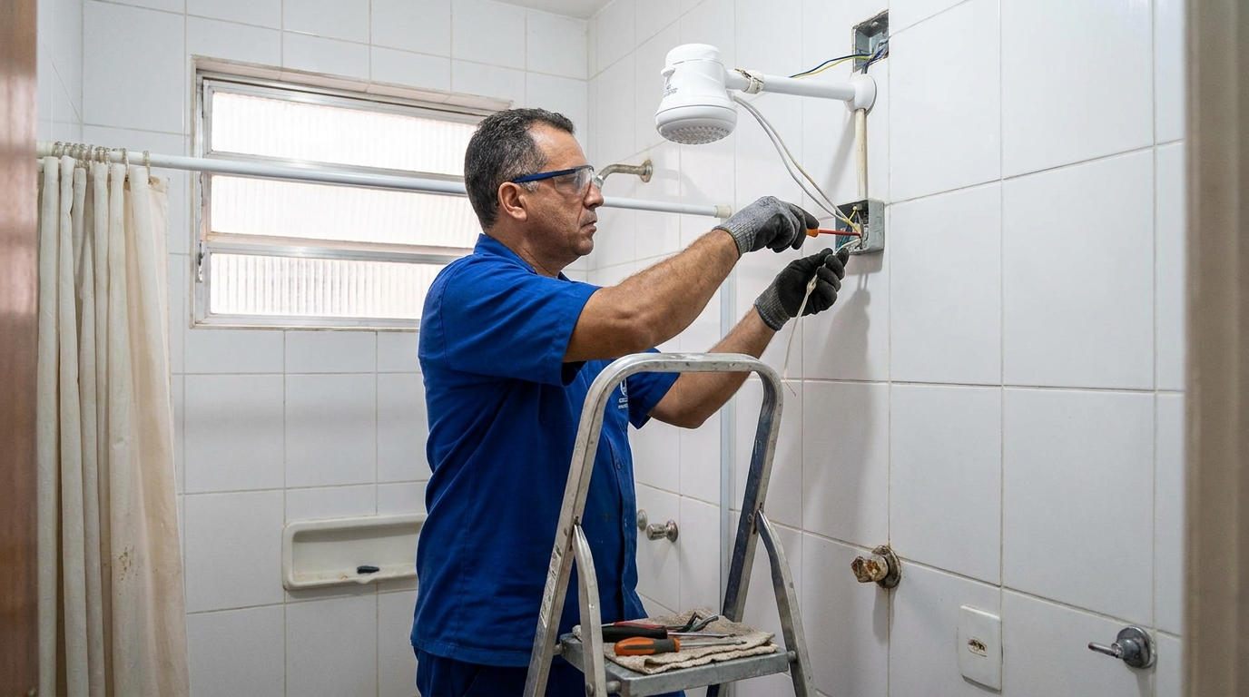 Instalação de Chuveiro Elétrico perto de mim em Duque de Caxias‑RJ